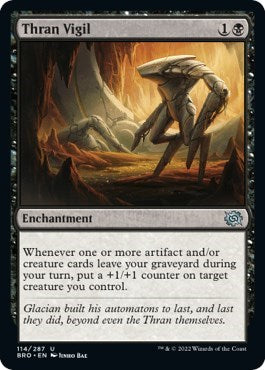 Thran Vigil (The Brothers' War) Light Play Foil