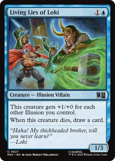 Living Lies of Loki (Commander: Marvel Super Heroes) Near Mint Foil