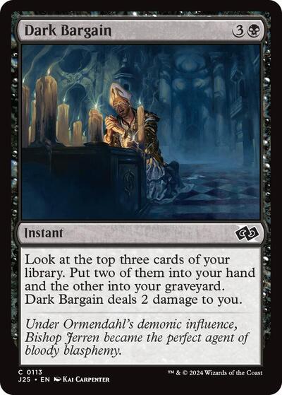 Dark Bargain (Foundations Jumpstart) Near Mint