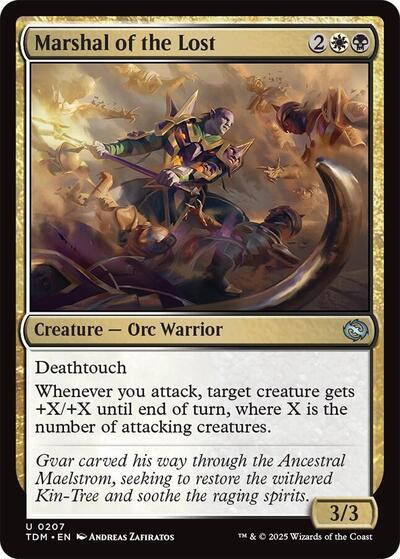 Marshal of the Lost (Tarkir: Dragonstorm) Light Play Foil