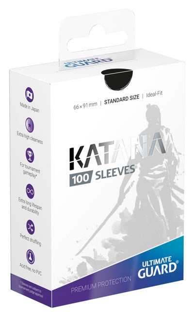 Katana 2018 Standard Size Sleeves Black (100-Pack) (Ultimate Guard) New