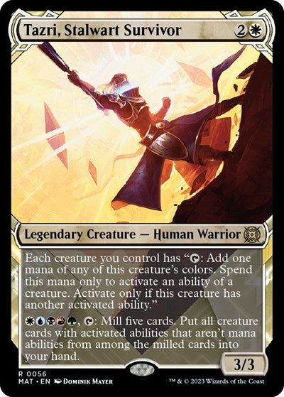 Tazri, Stalwart Survivor (Showcase) (March of the Machine: The Aftermath) Near Mint