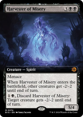 Harvester of Misery (Extended Art) (Outlaws of Thunder Junction: The Big Score) Near Mint