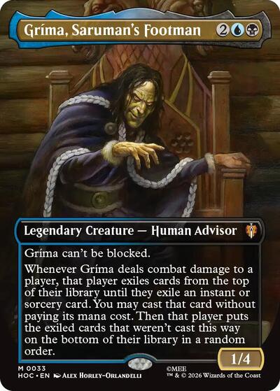 Grima, Saruman's Footman (Borderless) (The Hobbit: Eternal-Legal) Near Mint