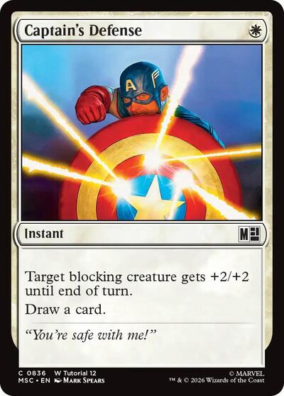 Captain's Defense (Commander: Marvel Super Heroes) Near Mint