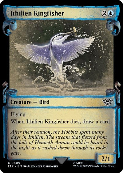 Ithilien Kingfisher (Showcase Scrolls) (Universes Beyond: The Lord of the Rings: Tales of Middle-earth) Near Mint