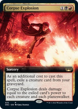 Corpse Explosion (Extended Art) (Streets of New Capenna) Near Mint