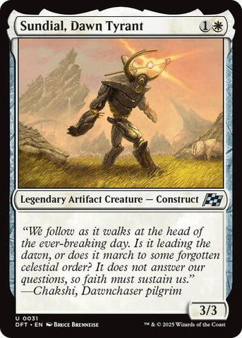 Sundial, Dawn Tyrant (Aetherdrift) Near Mint Foil