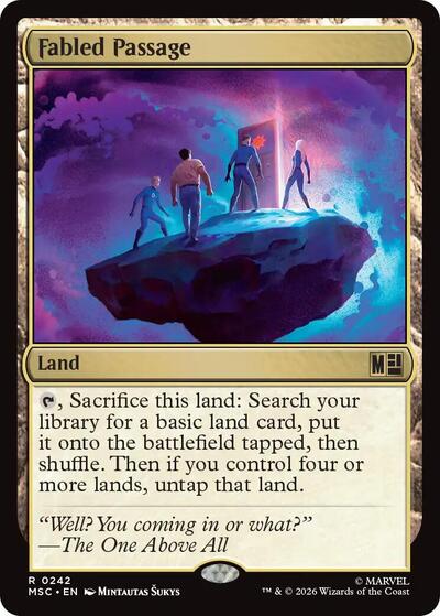 Fabled Passage (Surge Foil) (Commander: Marvel Super Heroes) Near Mint Foil