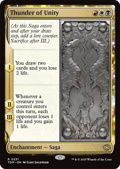 Thunder of Unity (Tarkir: Dragonstorm) Near Mint Foil
