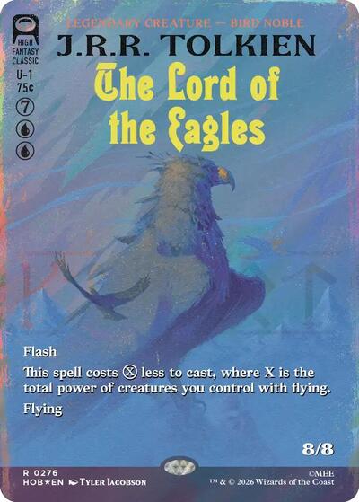 The Lord of the Eagles (Borderless) (Surge Foil) (The Hobbit) Near Mint Foil