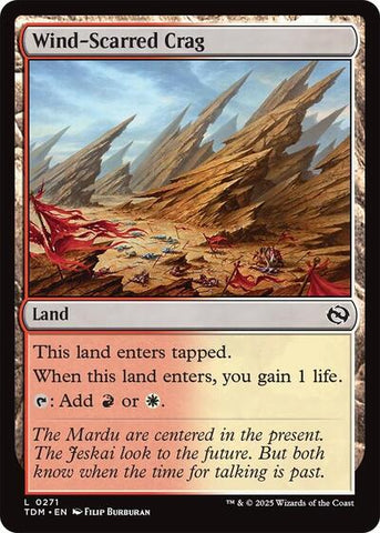Wind-Scarred Crag (Tarkir: Dragonstorm) Near Mint Foil