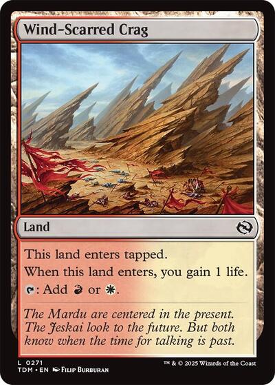 Wind-Scarred Crag (Tarkir: Dragonstorm) Near Mint