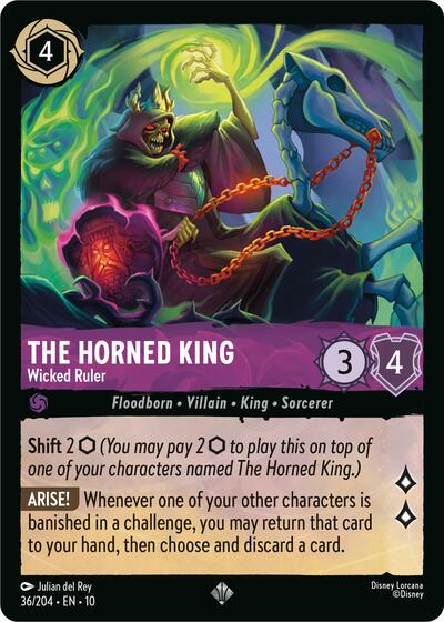 The Horned King - Wicked Ruler (Whispers in the Well) Near Mint Cold Foil