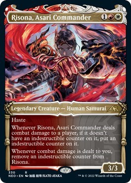 Risona, Asari Commander (Showcase) (Kamigawa: Neon Dynasty) Near Mint