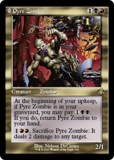 Pyre Zombie (Retro Frame) (Dominaria Remastered) Near Mint
