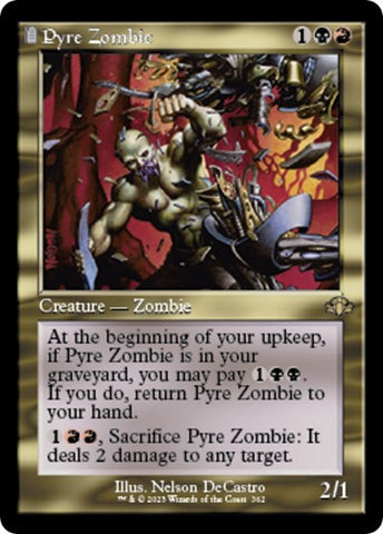 Pyre Zombie (Retro Frame) (Dominaria Remastered) Near Mint