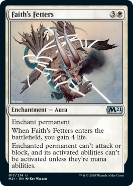 Faith's Fetters (Magic 2021 Core Set) Near Mint