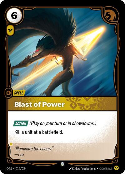 Blast of Power (Origins: Proving Grounds) Near Mint