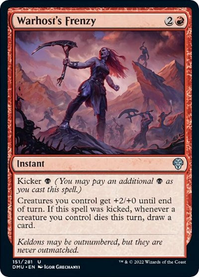 Warhost's Frenzy (Dominaria United) Near Mint Foil
