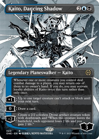 Kaito, Dancing Shadow (Borderless) (Phyrexia: All Will Be One) Near Mint