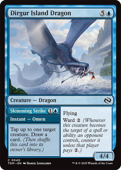 Dirgur Island Dragon (Tarkir: Dragonstorm) Light Play Foil