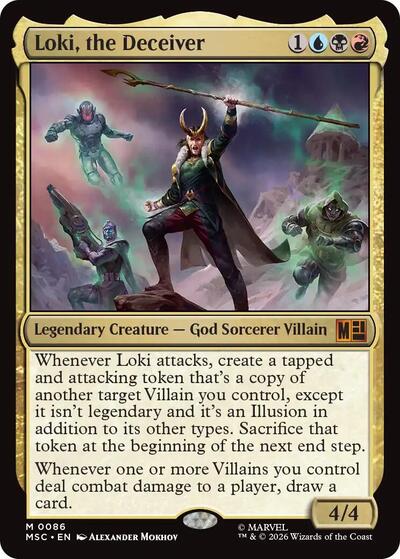 Loki, the Deceiver (Surge Foil) (Commander: Marvel Super Heroes) Near Mint Foil