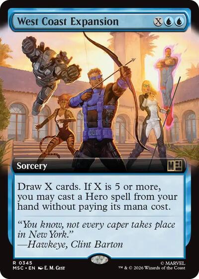 West Coast Expansion (Extended Art) (Commander: Marvel Super Heroes) Near Mint