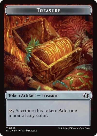 Treasure / Copy Double-Sided Token (Commander: Lorwyn Eclipsed) Near Mint