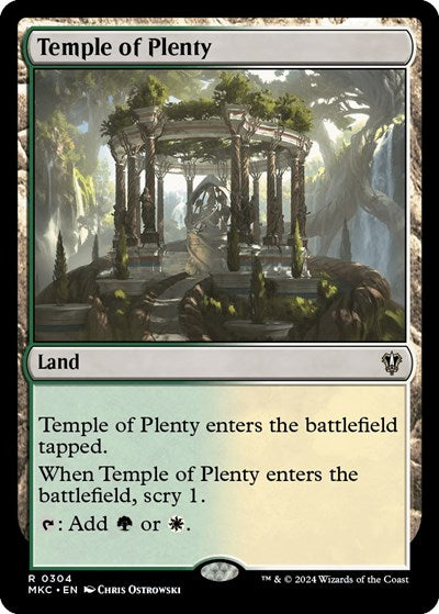 Temple of Plenty (Commander: Murders at Karlov Manor) Near Mint