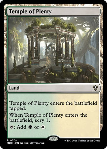 Temple of Plenty (Commander: Murders at Karlov Manor) Near Mint