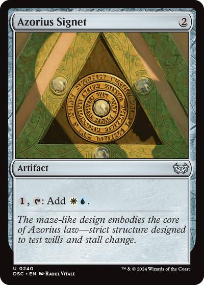 Azorius Signet (Commander: Duskmourn: House of Horror) Near Mint
