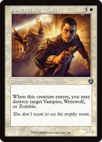Slayer of the Wicked (Retro Frame) (Innistrad Remastered) Light Play Foil