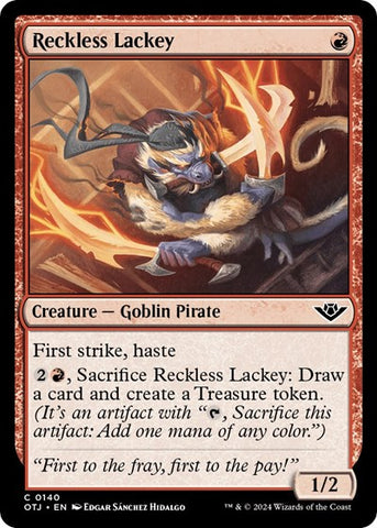 Reckless Lackey (Outlaws of Thunder Junction) Near Mint Foil