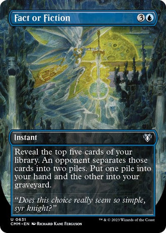Fact or Fiction (Borderless) (Commander Masters) Near Mint