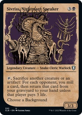Sivriss, Nightmare Speaker (Showcase) (Commander Legends: Battle for Baldur's Gate) Near Mint Foil