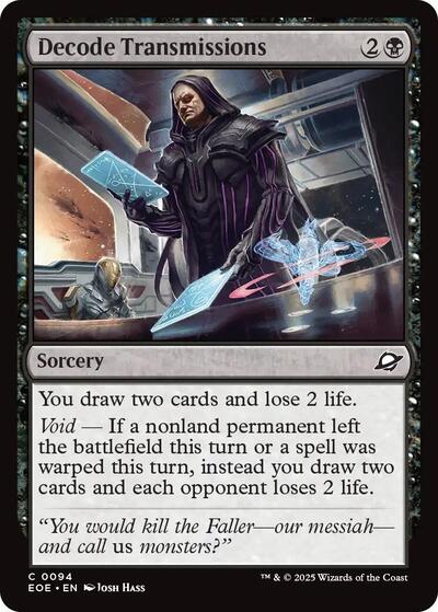 Decode Transmissions (Edge of Eternities) Near Mint Foil