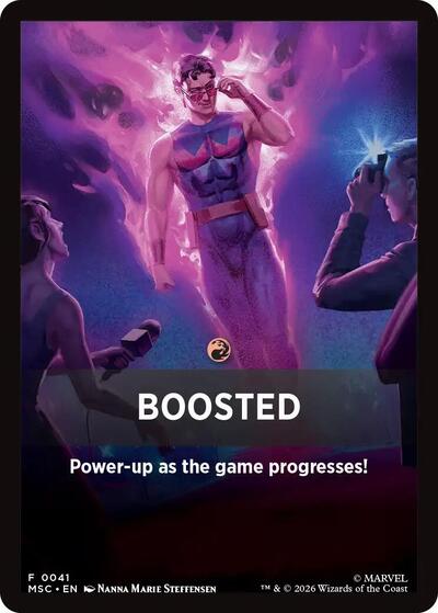 Boosted Theme Card (Commander: Marvel Super Heroes) Near Mint