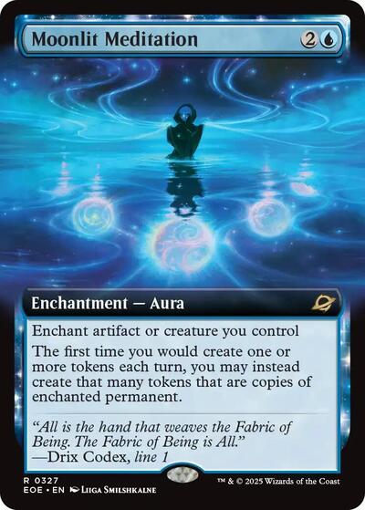 Moonlit Meditation (Extended Art) (Edge of Eternities) Near Mint Foil