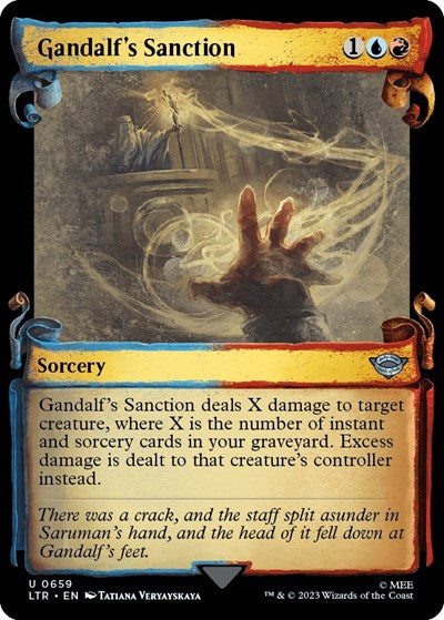 Gandalf's Sanction (Showcase Scrolls) (Universes Beyond: The Lord of the Rings: Tales of Middle-earth) Near Mint Foil