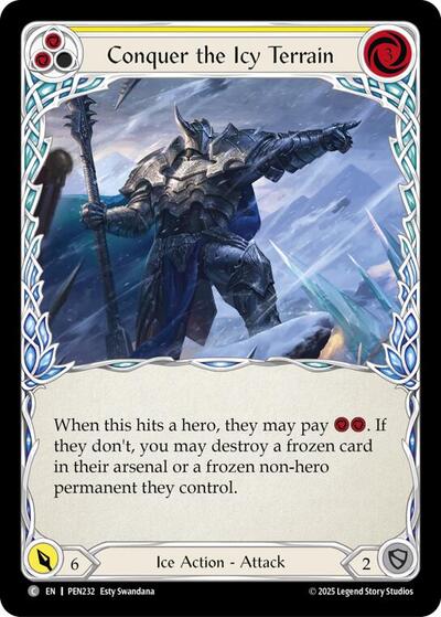 Conquer The Icy Terrain (Yellow) (Compendium of Rathe) Near Mint Foil