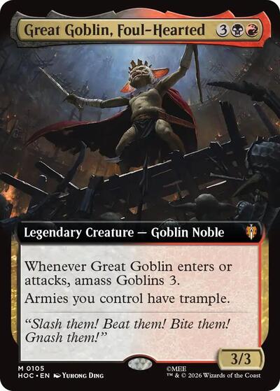 Great Goblin, Foul-Hearted (Extended Art) (The Hobbit: Eternal-Legal) Near Mint