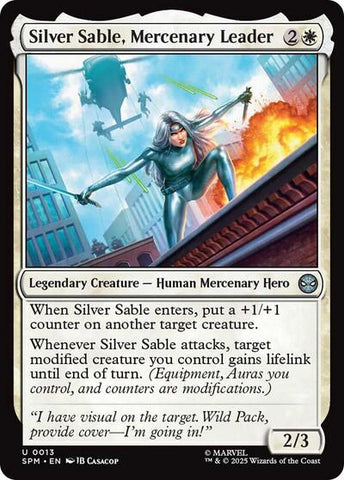 Silver Sable, Mercenary Leader (Marvel's Spider-Man) Near Mint Foil