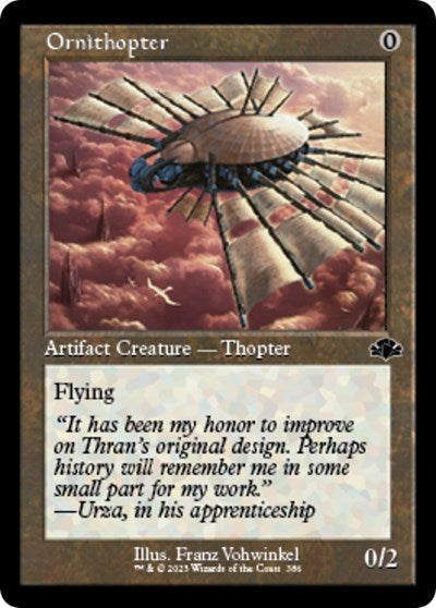 Ornithopter (Retro Frame) (Dominaria Remastered) Near Mint