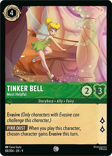 Tinker Bell - Most Helpful (Fabled) Near Mint Cold Foil