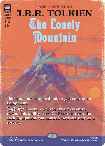 The Lonely Mountain (Borderless) (The Hobbit) Near Mint Foil