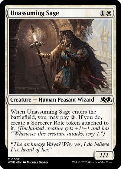Unassuming Sage (Wilds of Eldraine) Near Mint