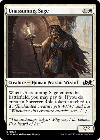 Unassuming Sage (Wilds of Eldraine) Near Mint