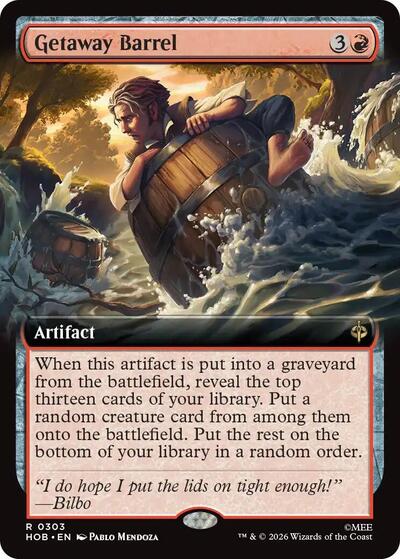 Getaway Barrel (Extended Art) (The Hobbit) Near Mint Foil
