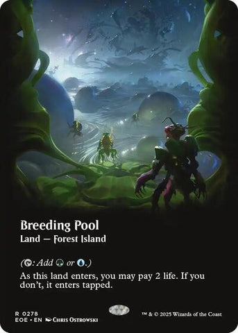Breeding Pool (Borderless) (Edge of Eternities) Near Mint Foil